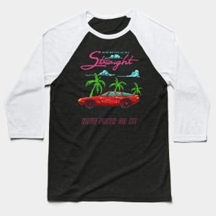 illustration retro 80 s car pixel Baseball T-Shirt